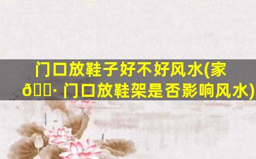门口放鞋子好不好风水(家 🌷 门口放鞋架是否影响风水)